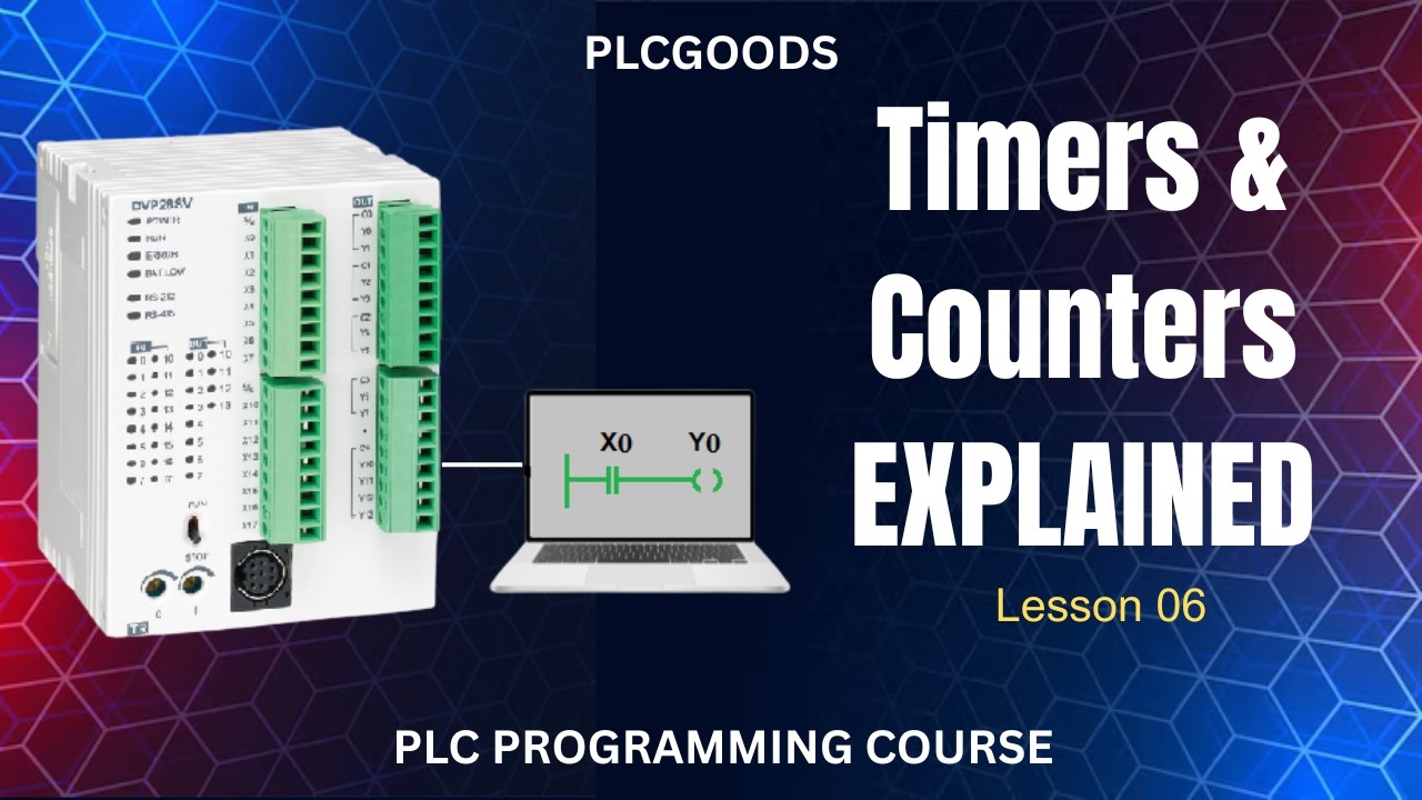 ISPSoft Delta PLC programming | Delta PLC Timers & Counters Explained  | Lesson 6