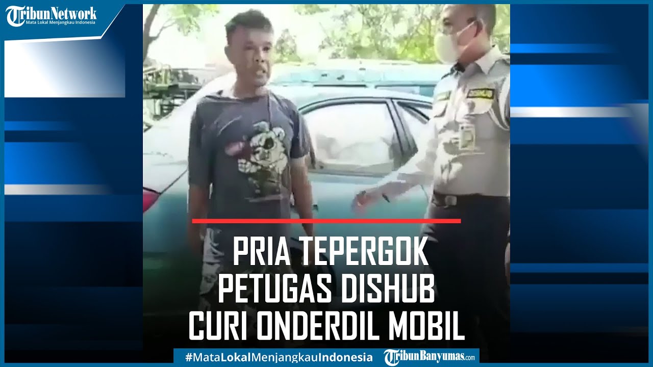 Viral Pria Tepergok Petugas Dishub Curi Onderdil Mobil