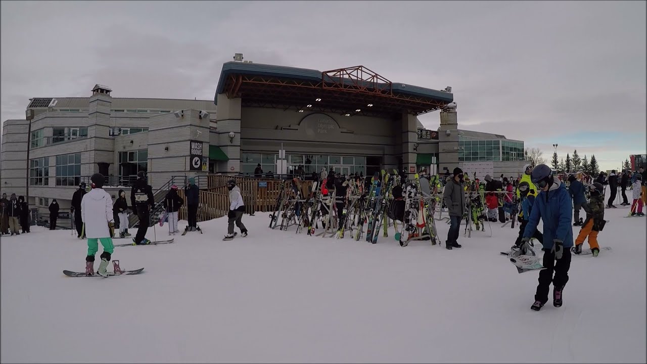 Skiing at Winsport Canada Olympic Park