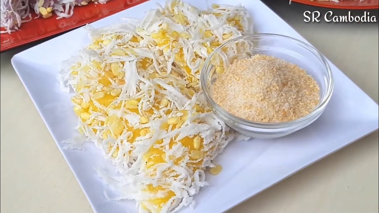 របៀបធ្វើនំពពាយ | Glutinous Rice Cake with Mung bean Filling