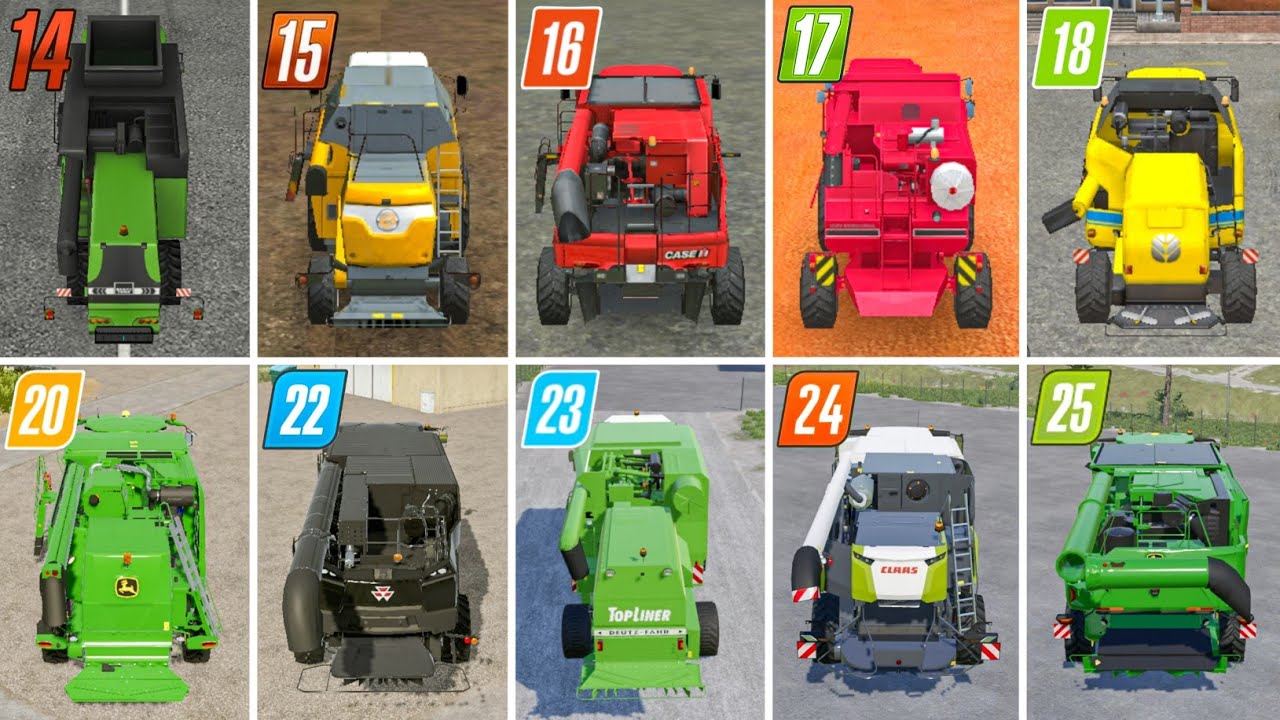Fs14 vs Fs15 vs Fs16 vs Fs17 vs Fs18 vs Fs20 vs Fs22 vs Fs23 vs Fs24 vs Fs25 | Harvesting |Timelapse