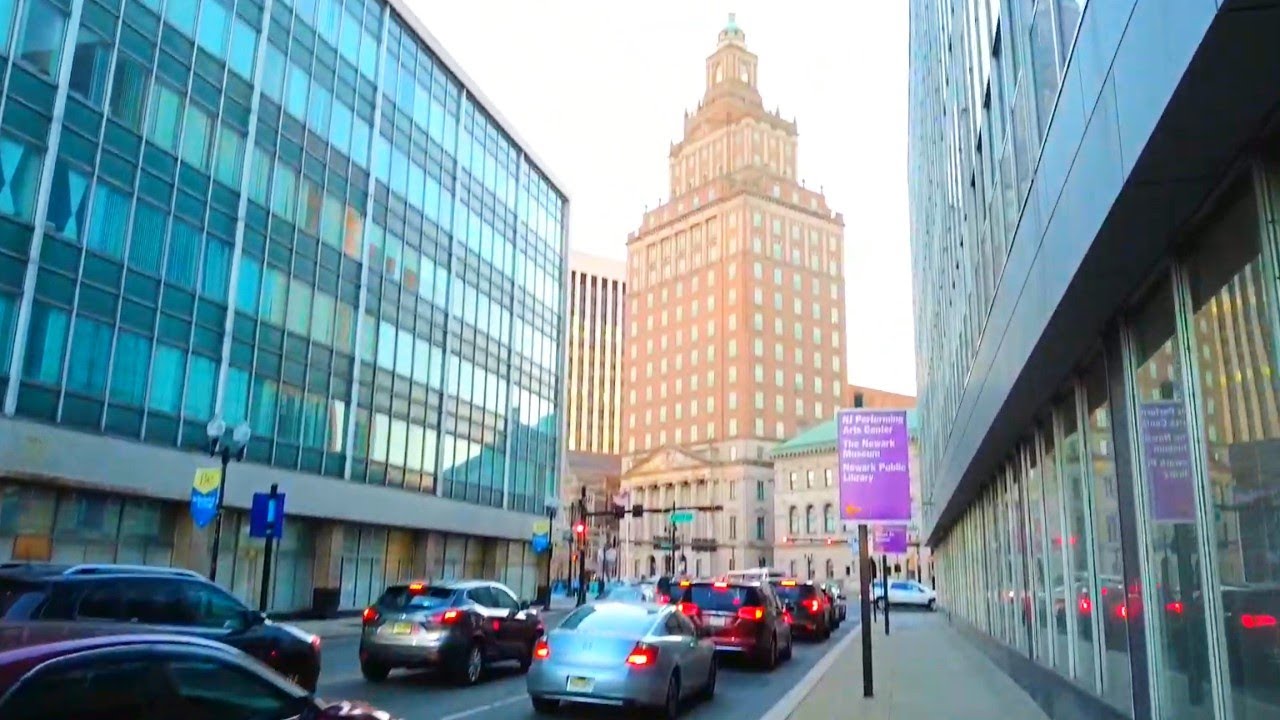 Walking in Downtown Newark, NJ | From Harrison, NJ near the border of Newark to Park Pl at Rector St