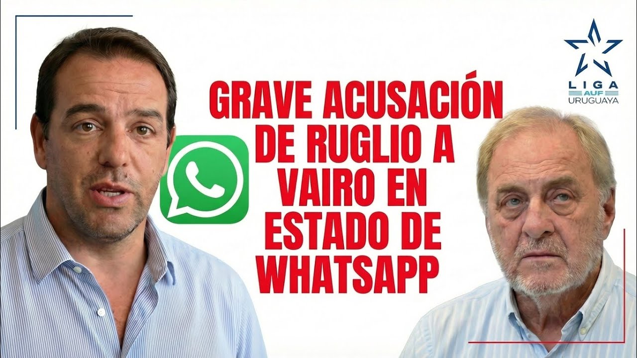 🔥 GRAVE ACUSACIÓN DE RUGLIO A  RICARDO VAIRO EN ESTADO DE WHATSAPP 