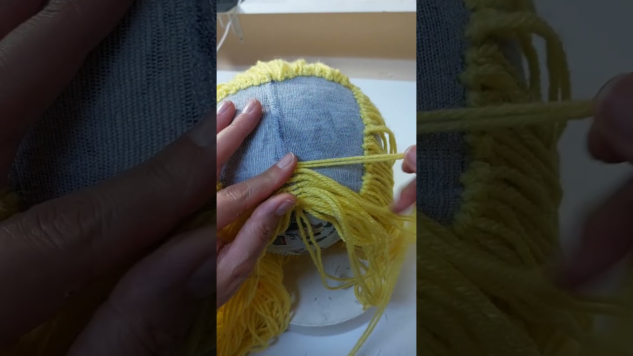 Rapunzel wig tutorial.