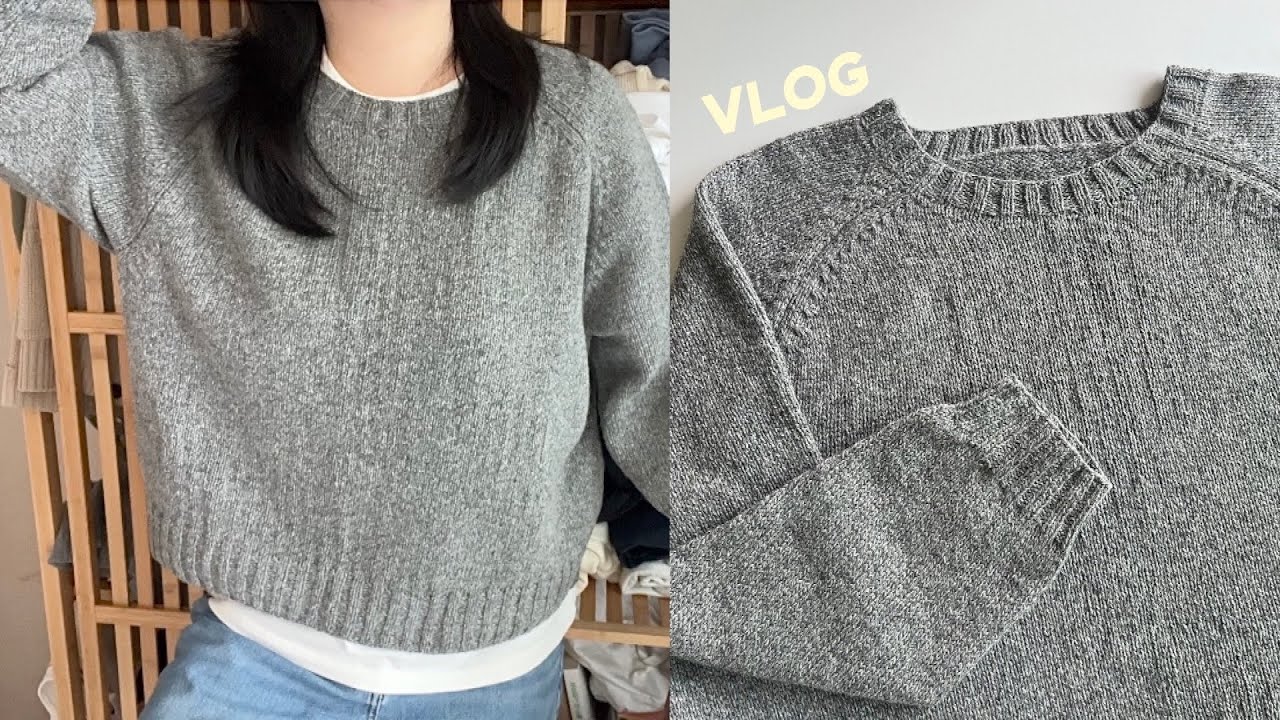 🩵🙊왜 다들 또드모어 하는지 알겠네! 니드니츠의 '니드모어 스웨터' 뜨개로그/need_knits Need More Sweater/라라뜨개 트위드