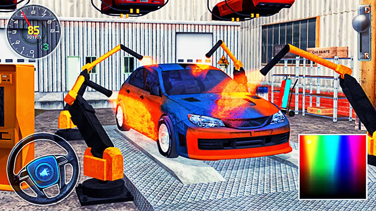 Stylish Car Wash Garage - Workshop Gas Station Mechanic Service Simulator -  Best Android GamePlay