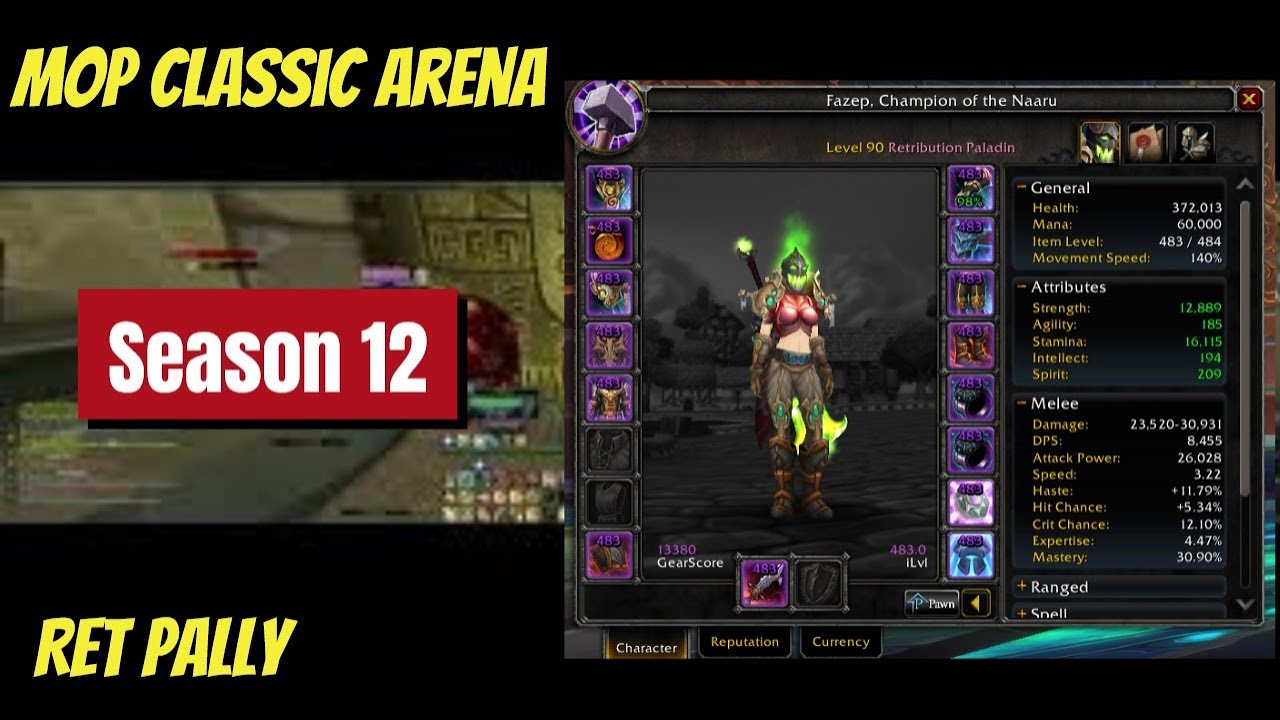 09-12-2025 Ret Pally MOP Arena Season 12 Final Week Before Full Conquest Gear