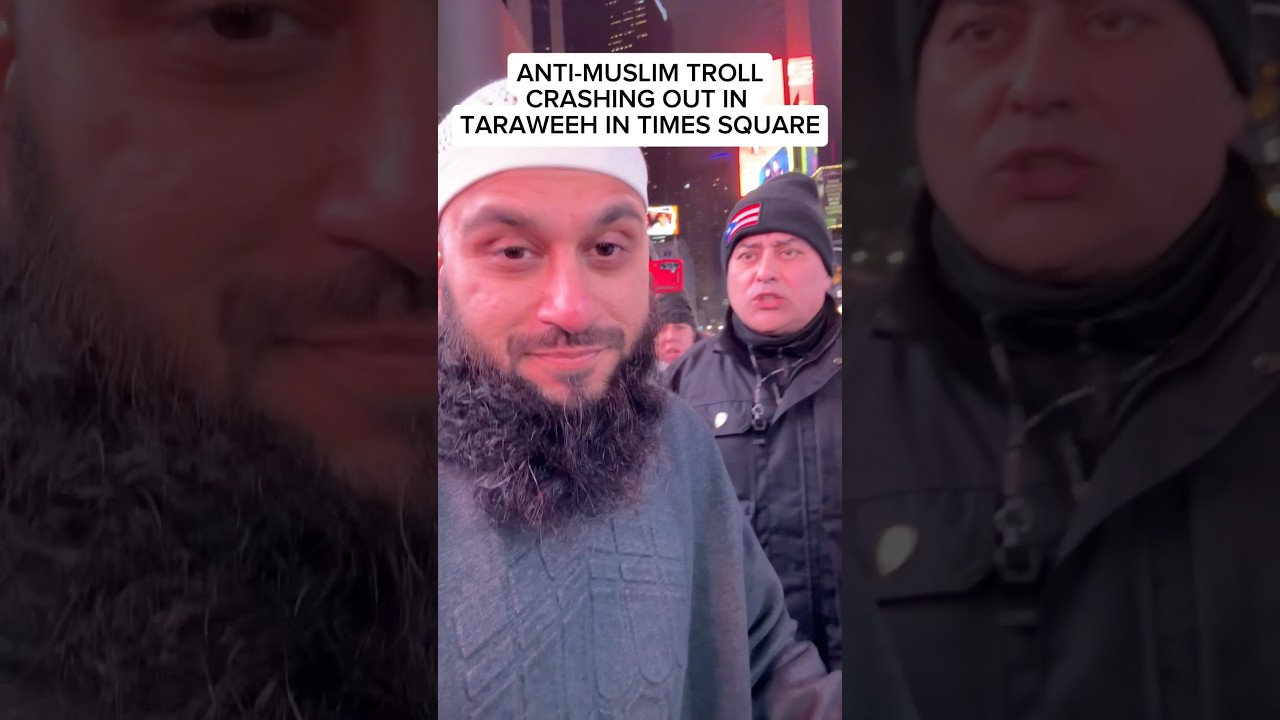 Anti-Muslim Troll CRASHES OUT😂 #shorts