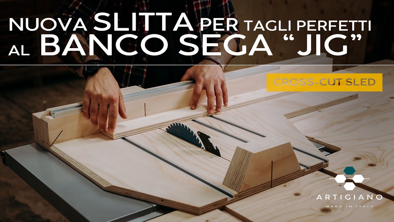❗️Come costruire una SLITTA per tagli perfetti al BANCO SEGA ⚙️ CrossCut Sled