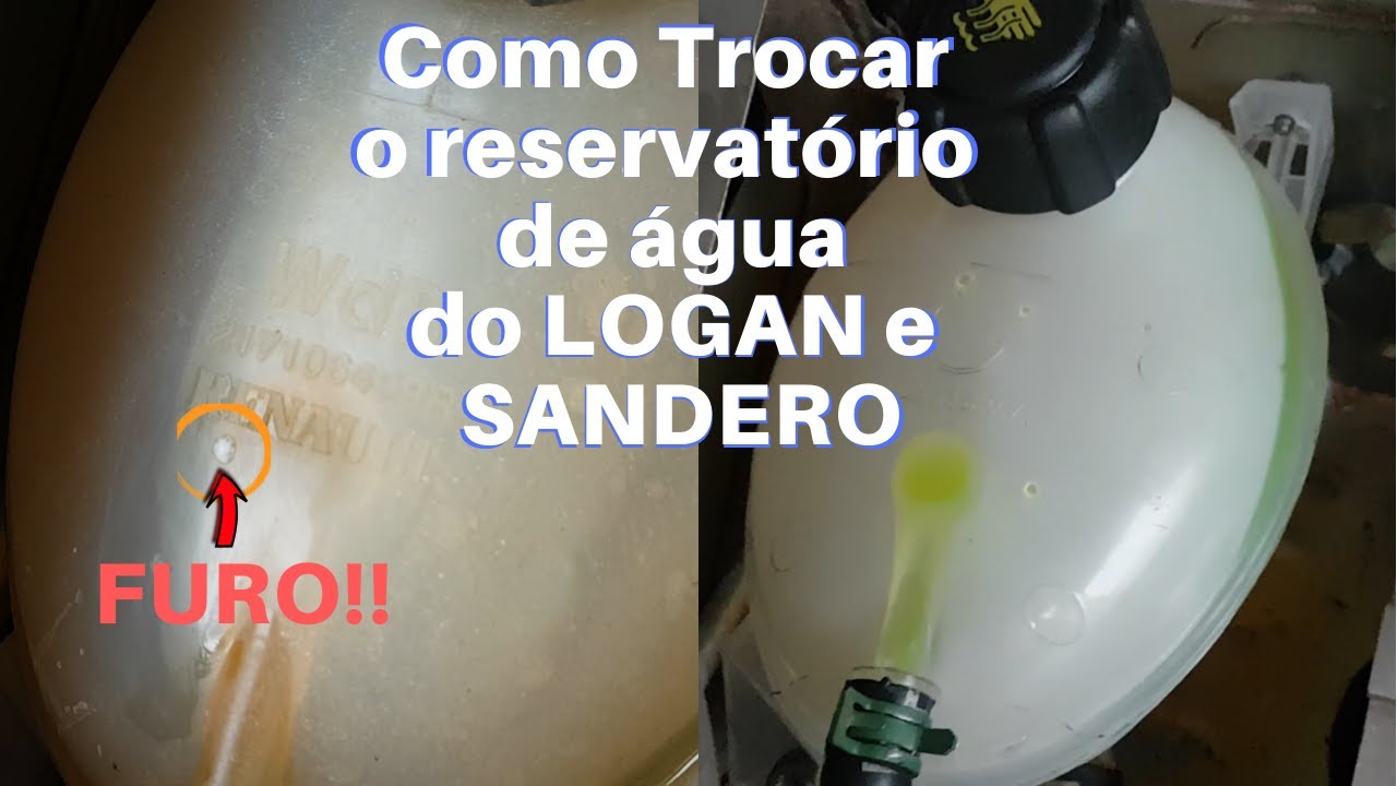 Trocar o Reservatório de Agua LOGAN / SANDERO #renault #logan #arrefecimento