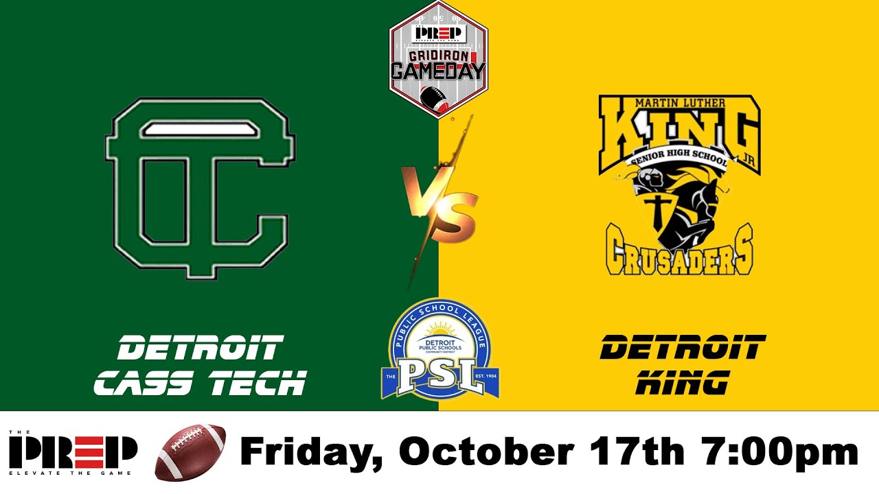 Gridiron Gameday || PSL Blue Championship: Detroit Cass Tech vs Detroit King || Full Livestream