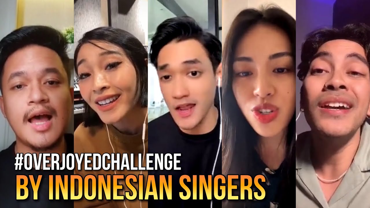 TIKTOK #OverjoyedChallenge by Indonesian Singers