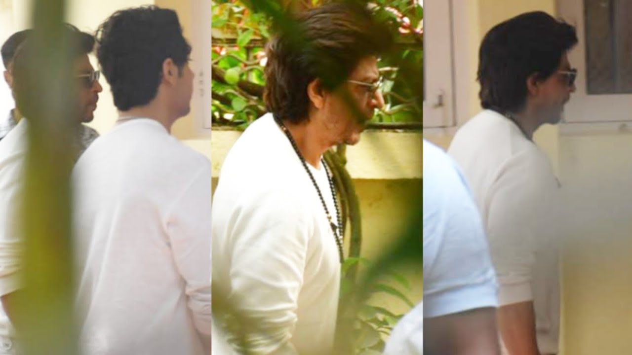 Shahrukh Khan & Son Aaryan Khan Arrived at Late Pamila Chopra Funeral ⚱️📸