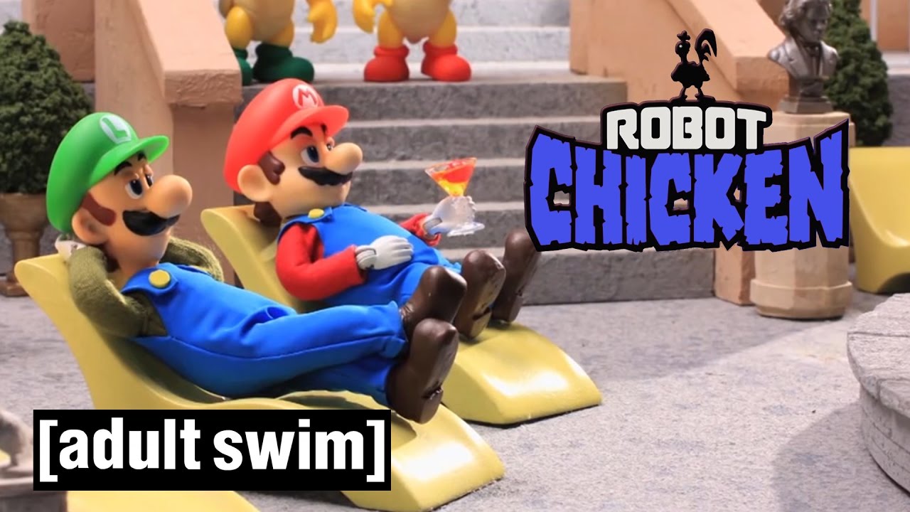 3 Classic Super Mario Moments | Robot Chicken | Adult Swim