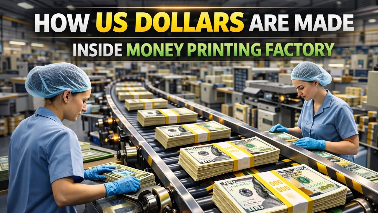 How US Dollars Are Made | Inside the Money Printing modern Factory #usa #money 