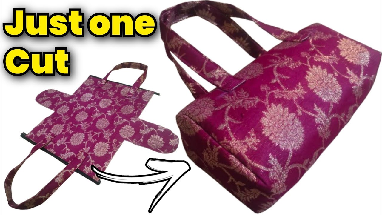 बिल्कुल नए तरीके से बनाये 👛 / Handbag cutting and stitching/ bag making at home/ Ladies purse #diy 