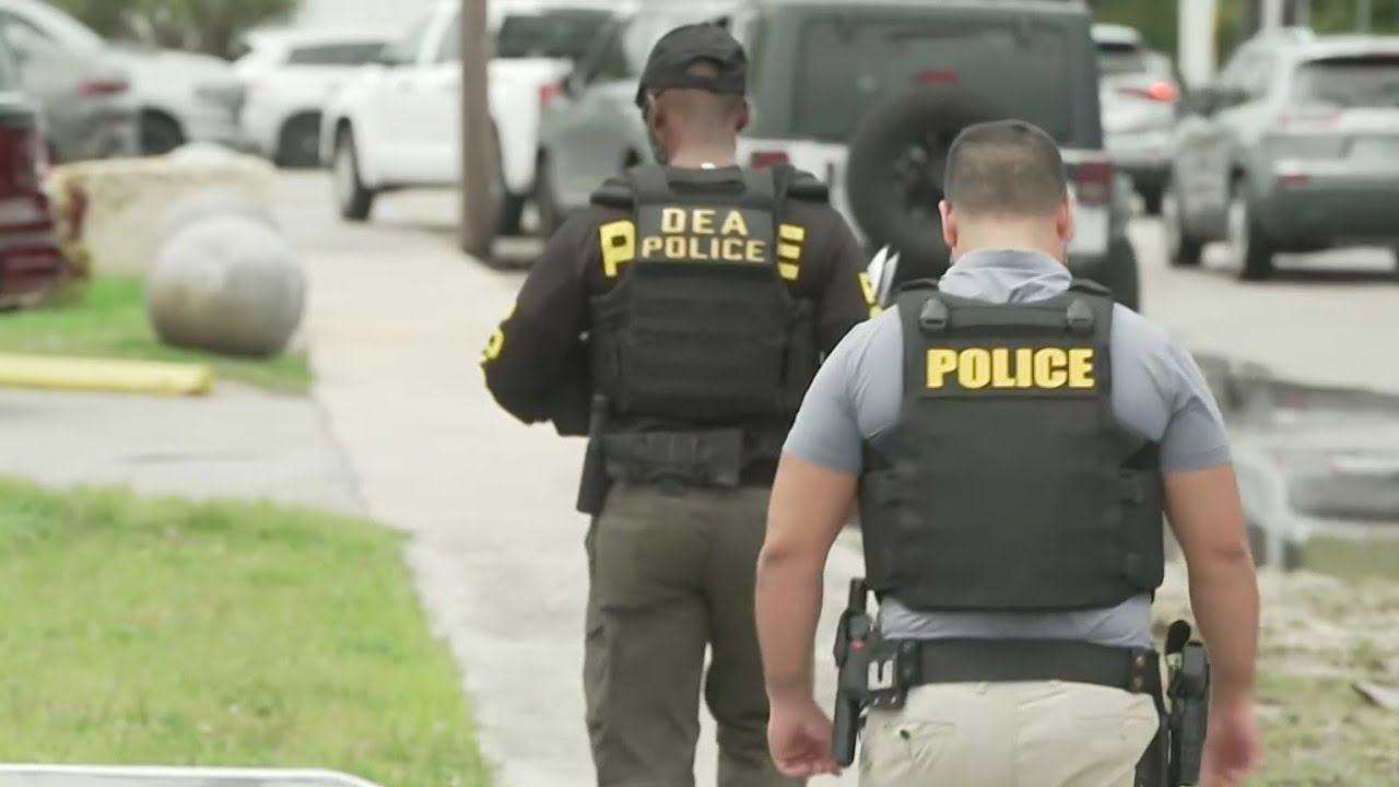 Drug Enforcement agents perform surprise raid in North Miami warehouse