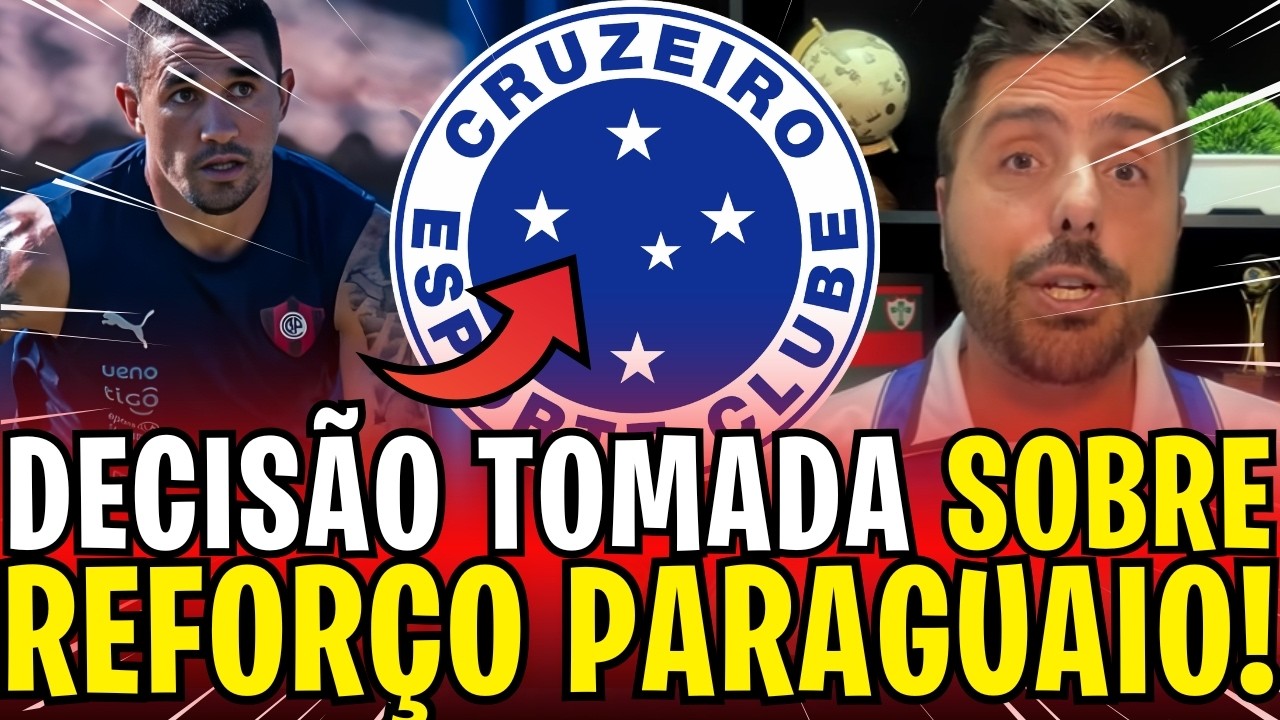 CRUZEIRO VOLTA AO MERCADO E SURPREENDE COM DECISÃO SOBRE ZAGUEIRO PARAGUAIO! NOTÍCIAS DO CRUZEIRO