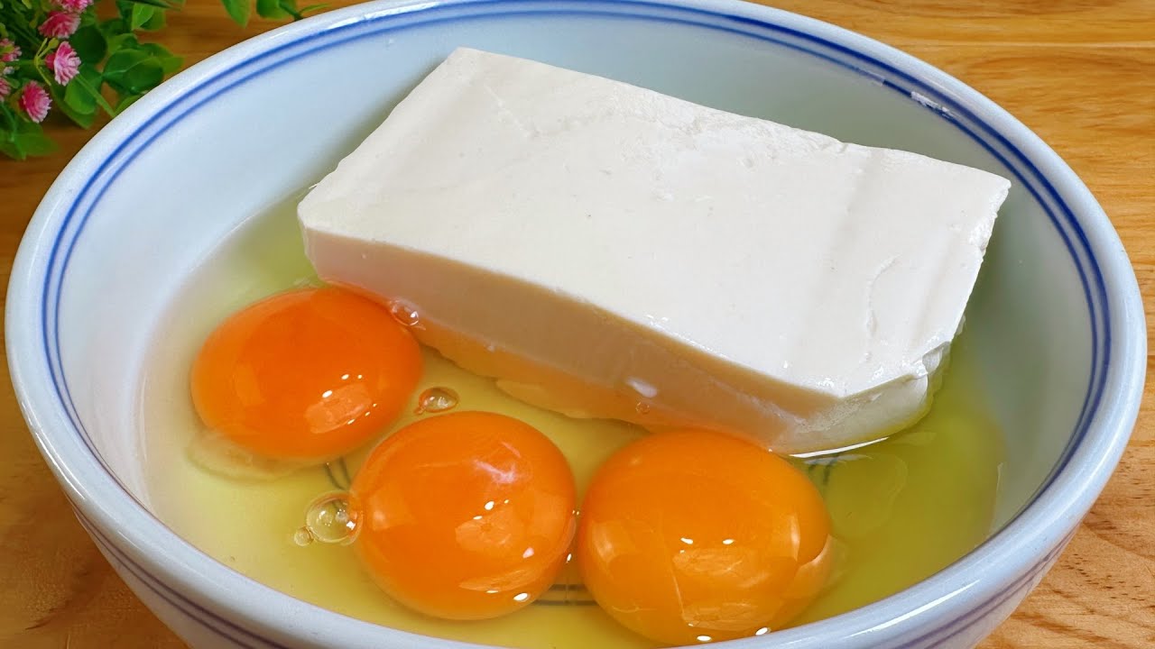 Научитесь готовить сочное тофу с яйцом: абсолютно вкусно!