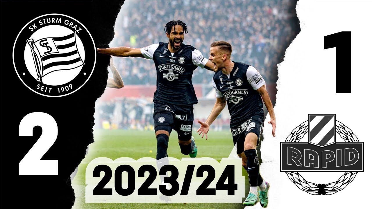 SK Sturm - Rapid Wien 2-1 | ÖFB-Cup Finale (01.05.2024) | Spiel in voller Länge