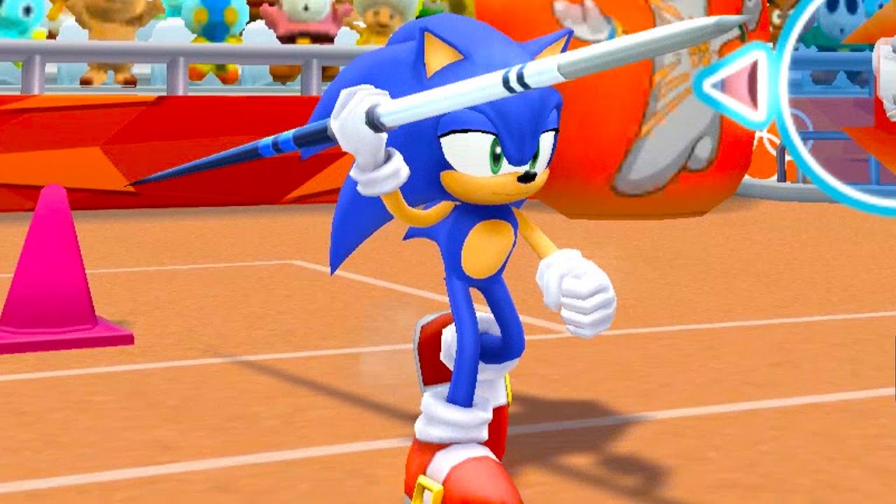(Mario & Sonic at the London 2012 ) Olympic Games Javelin Throw -  All Character