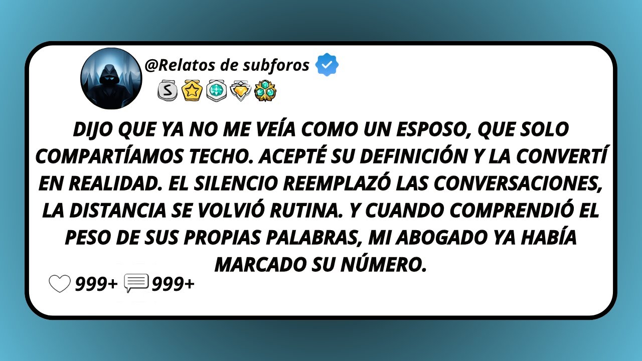 Dijo Que Ya No Me Veía Como Un Esposo, Que Solo Compartíamos Techo. Acepté Su Definición Y La...