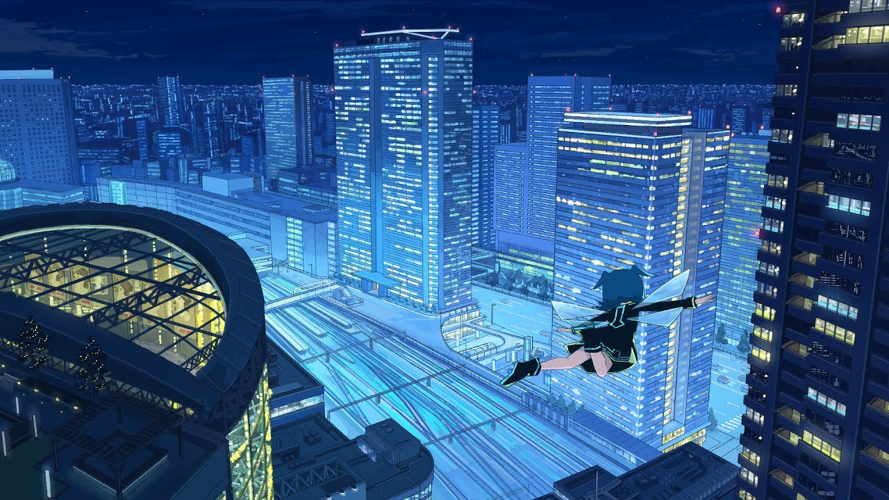 【背景イラストメイキング】夜景