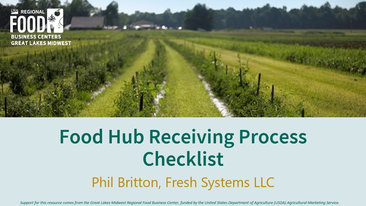 Food Hub Receiving Process Checklist