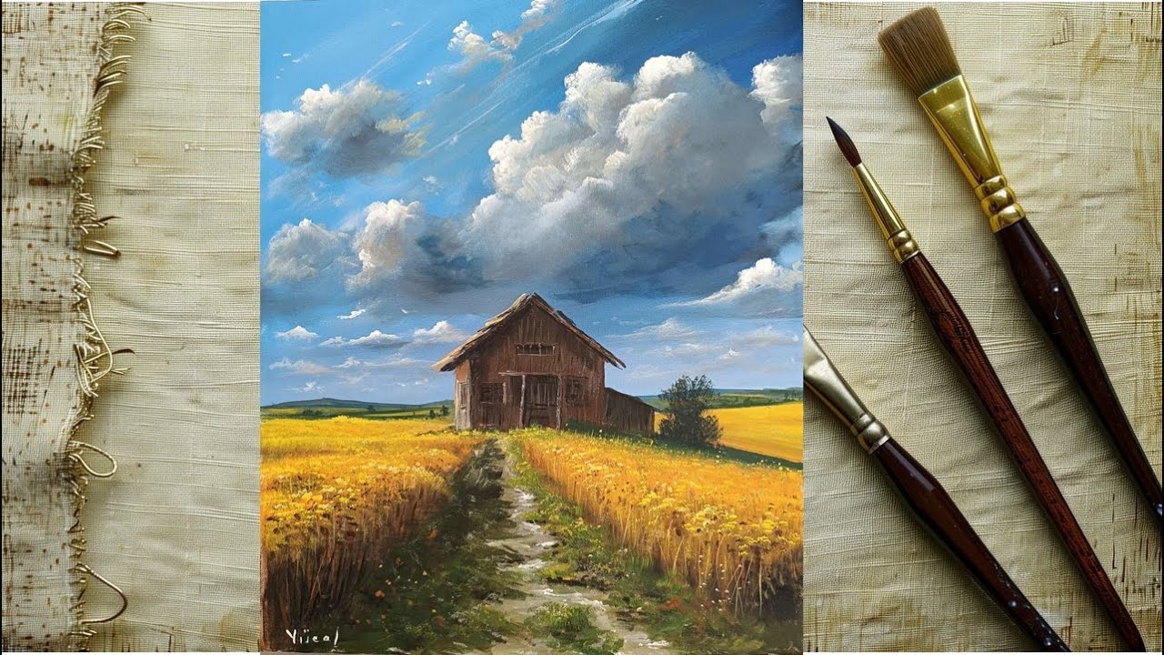 Kırsal Akrilik Boya/ Landscape Painting