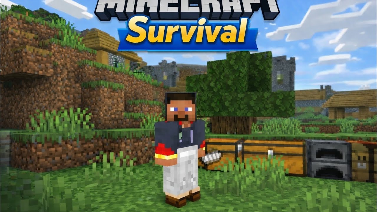 Minecraft Survival – Episode 2 || I find village after Recording Sorry !