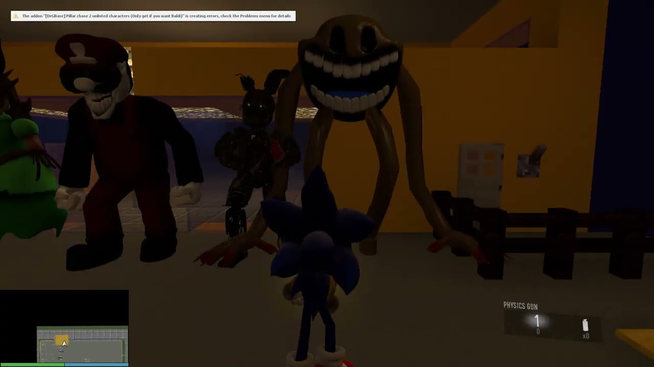 Messing around with pillar chase 2 nextbots (Gmod)