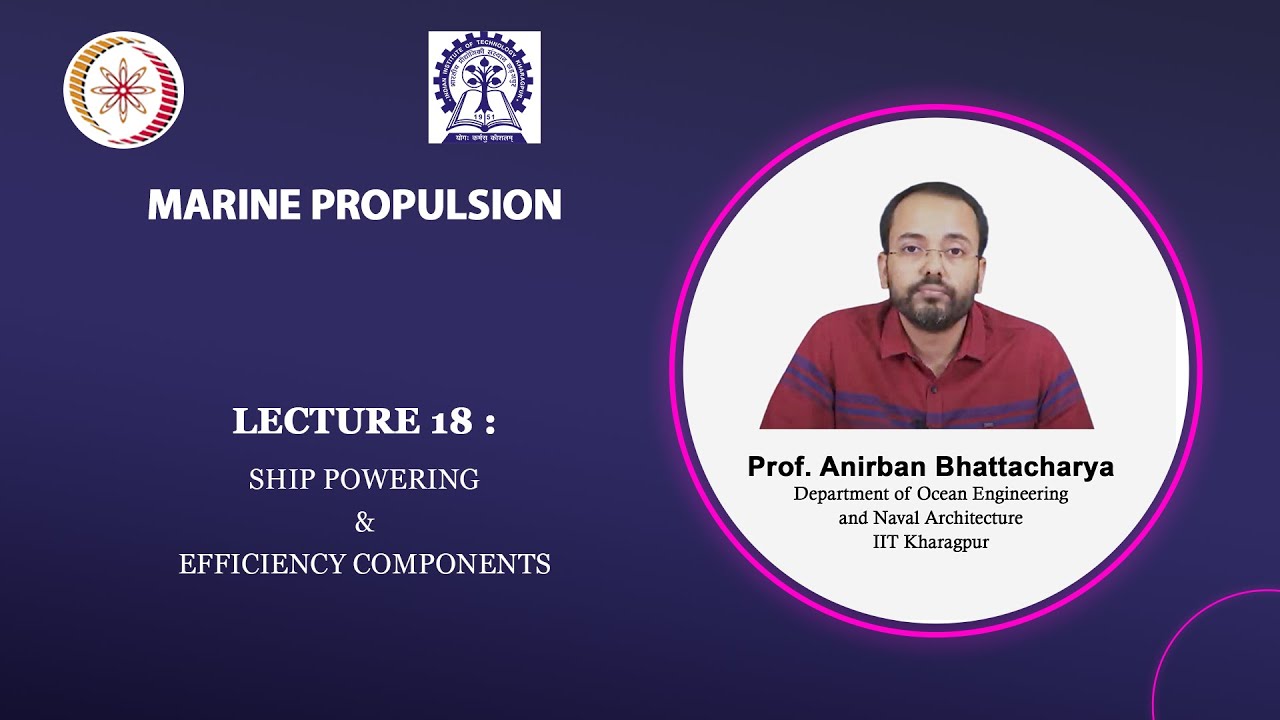 Lecture 18: Ship Powering & Efficiency Components