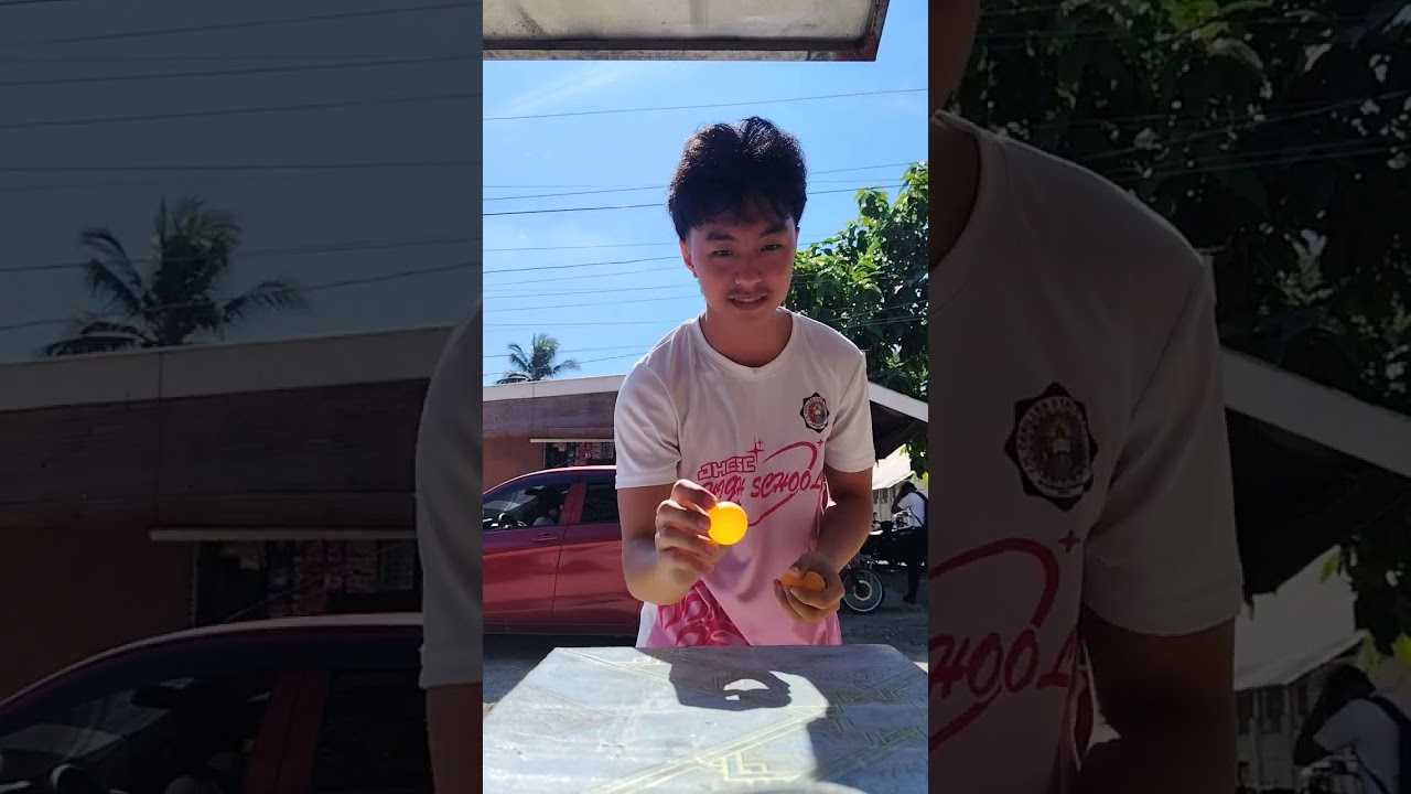 #pingpongballchallenge free fries and drinks pag maka shoot. 