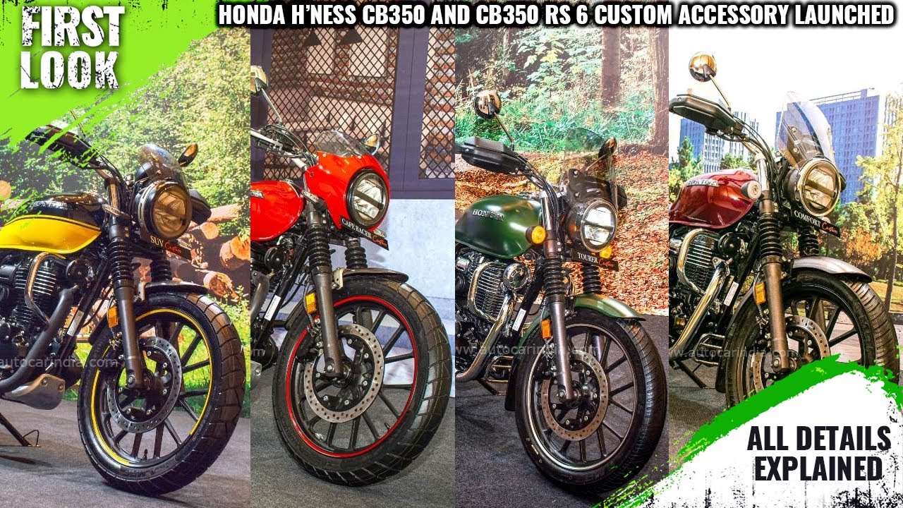 Honda CB350 Six Customisation Pack Café Racer, Comfort, Tourer, Solo Carrier, SUV Custom Launched