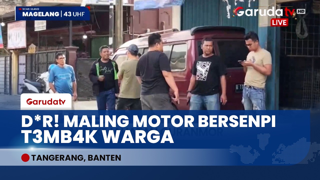 Aksi Koboi di Tangerang! Kepergok Pemilik, Maling Motor Lepaskan Tembakan 2 Kali Saat Dikejar