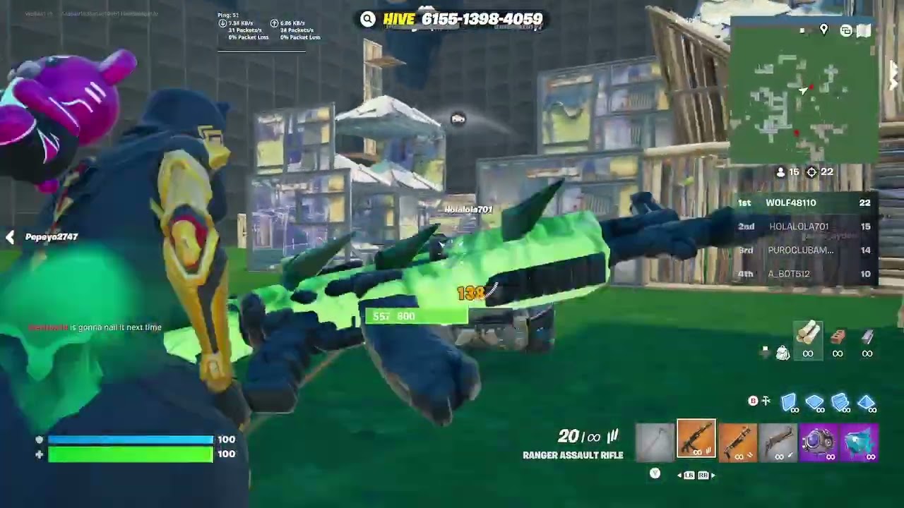 playing Fortnite