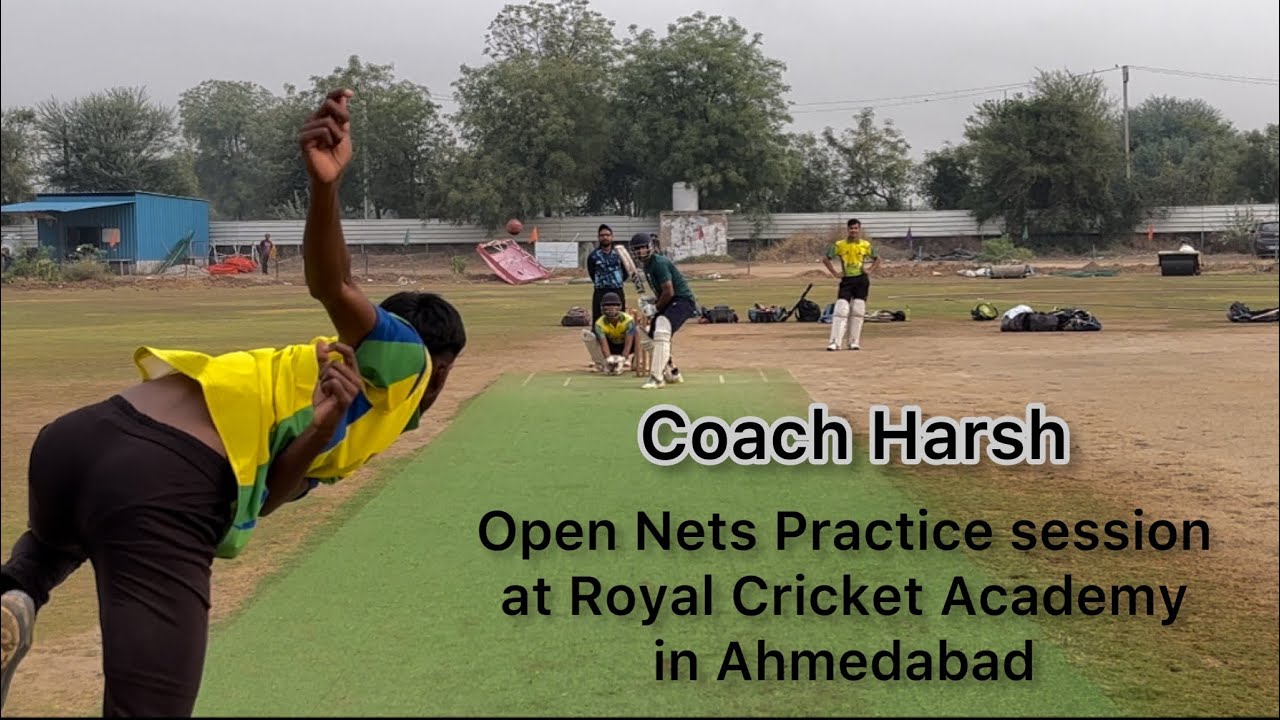 Open Nets Practice Session at Royal Cricket Academy in Ahmedabad || 16 runs in 6 Balls ||