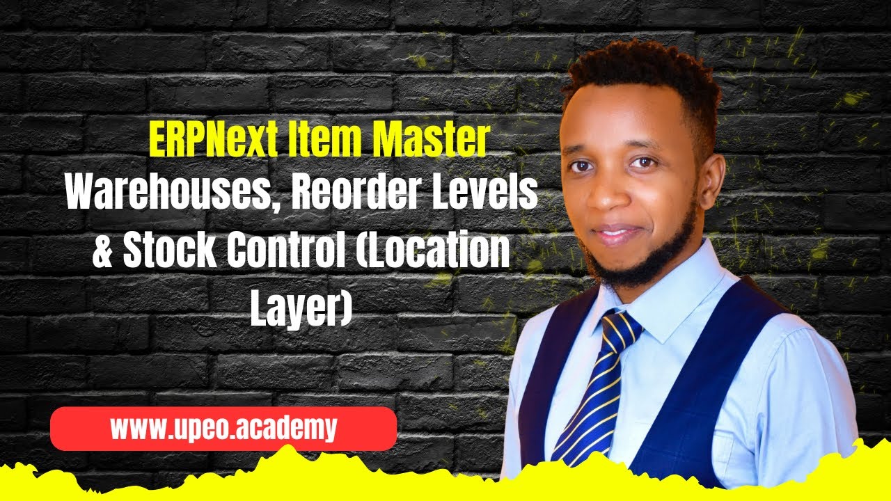 ERPNext Item Master 4 - Склады, уровни повторного заказа и управление запасами (уровень местополо...