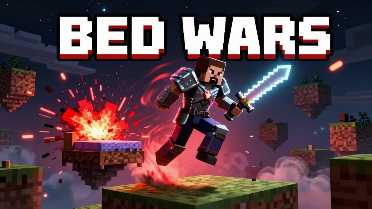 Epic Bed Wars Challenge: Fireball Jump Madness!