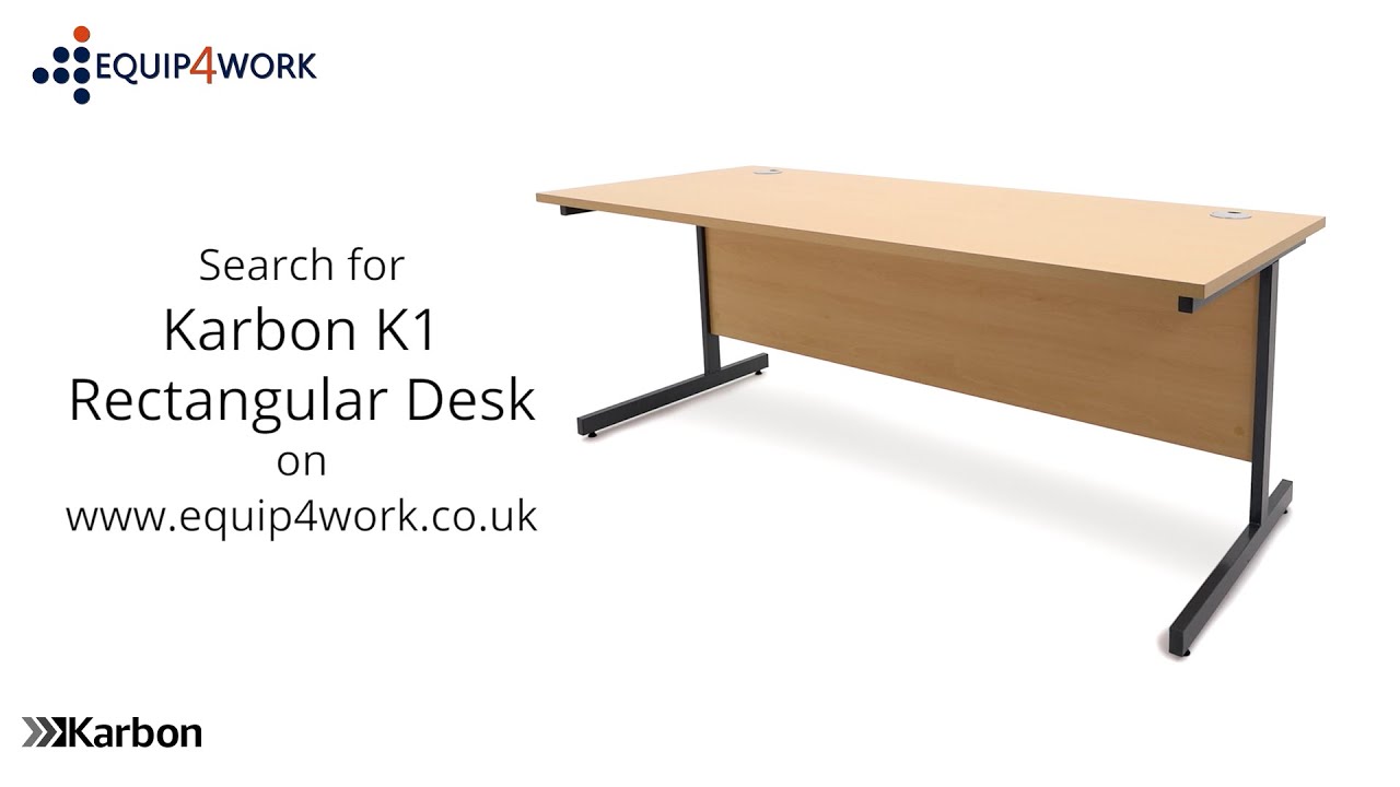 Karbon K1 Rectangular Cantilever Office Desk - Features