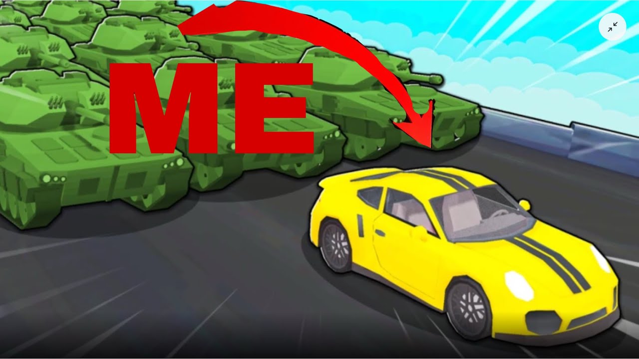 I CANT ESCAPE THESE TRUCKS!!! (Cars vs trucks)
