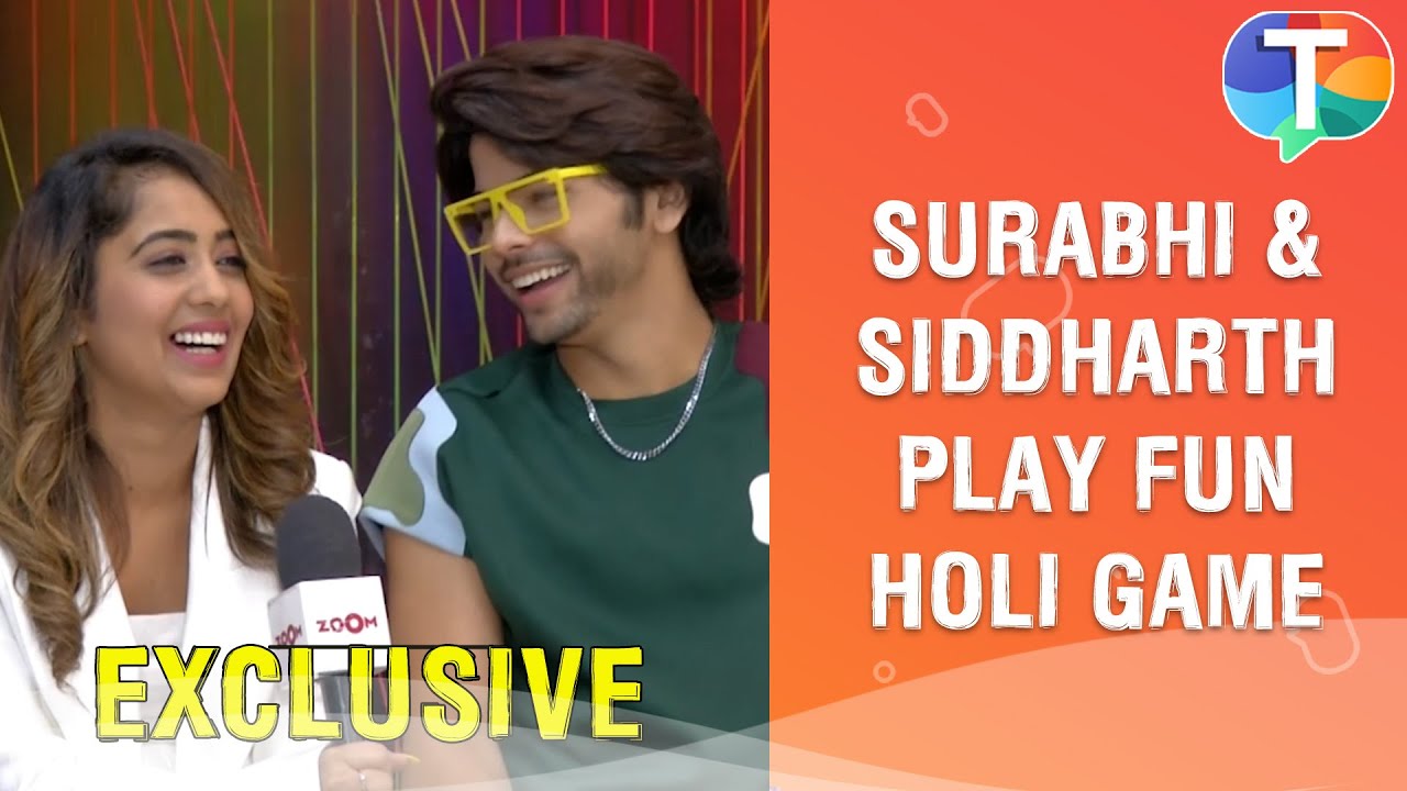 Siddharth Nigam & Surabhi Mehra play a FUN Holi game and give HILARIOUS answers | Exclusive
