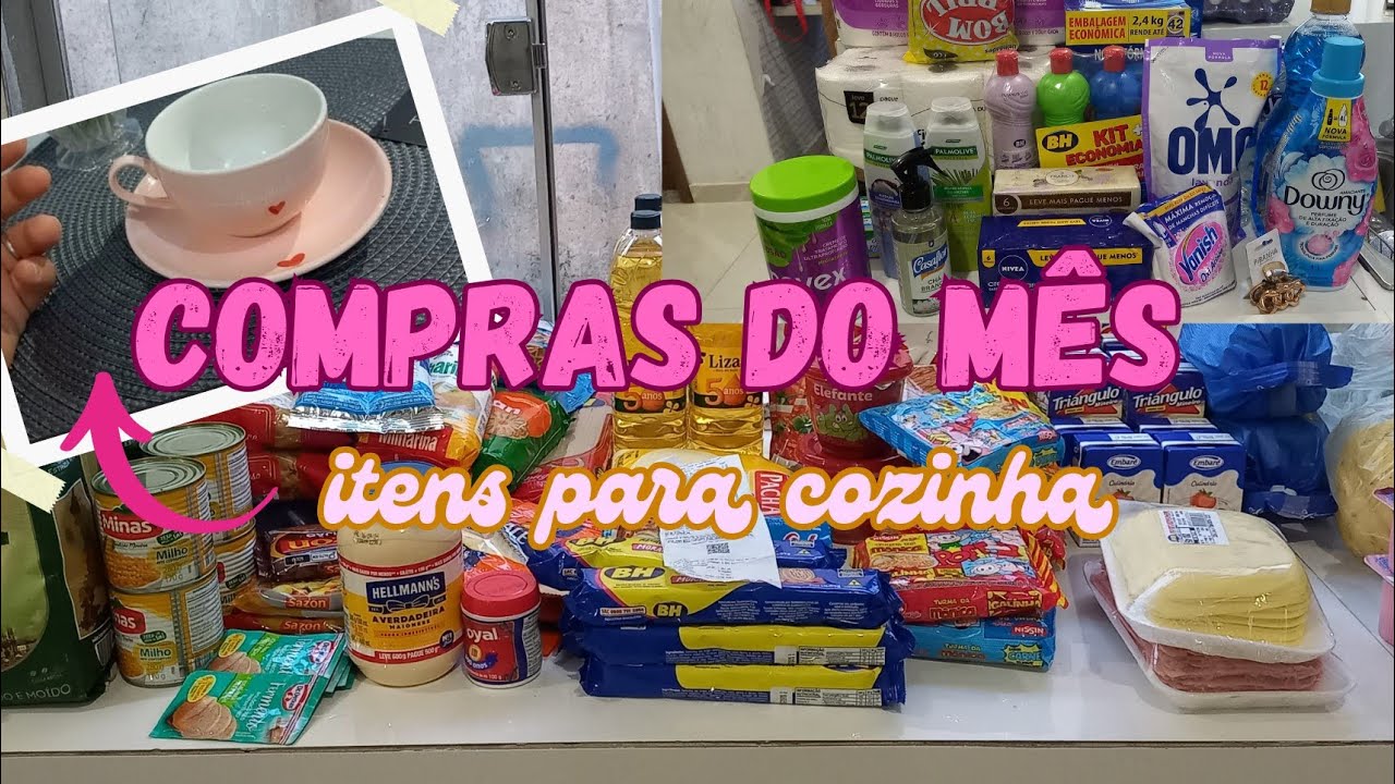 Compras do mês + novidades para minha cozinha 😍😍🥰