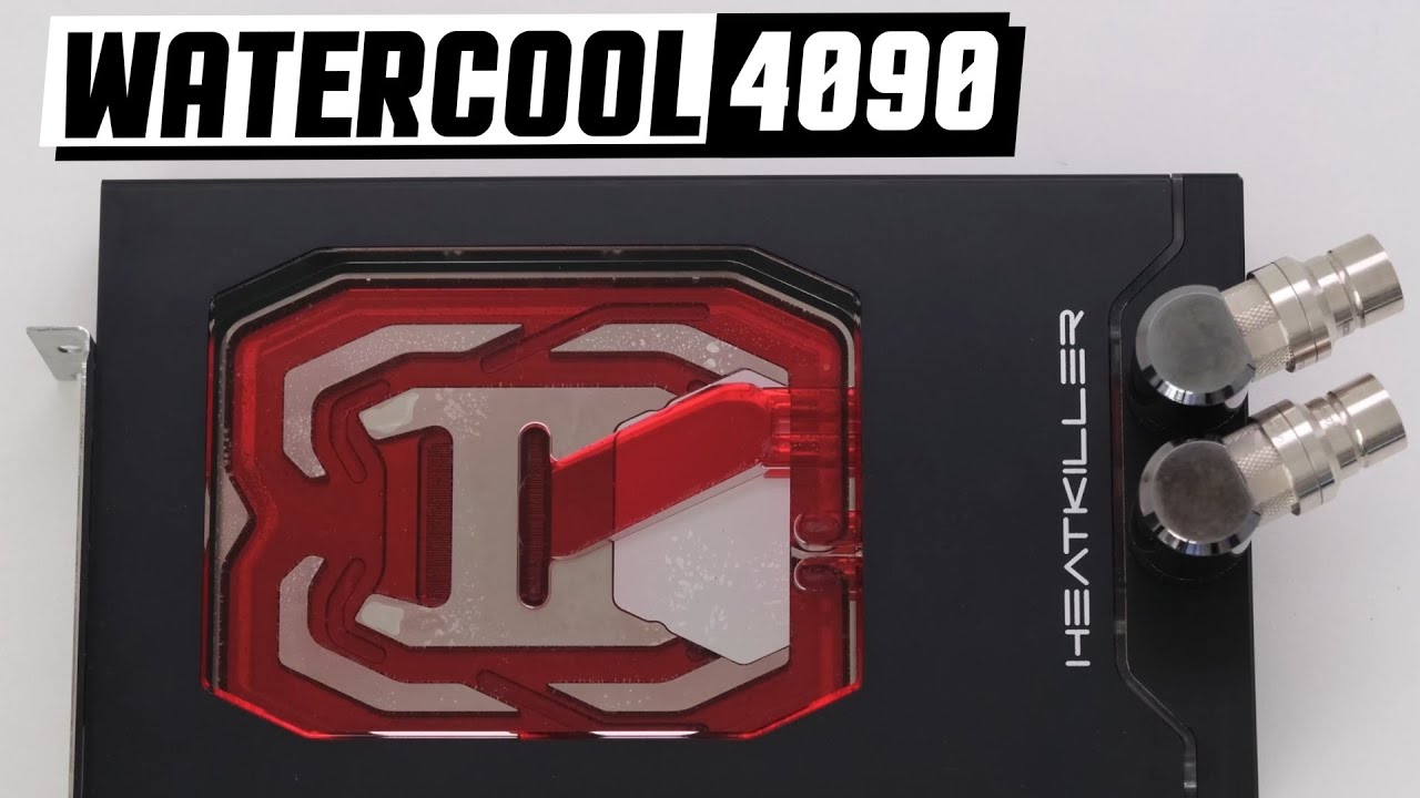 Watercool Heatkiller RTX 4090 Founders Edition Water Block - Install & Test