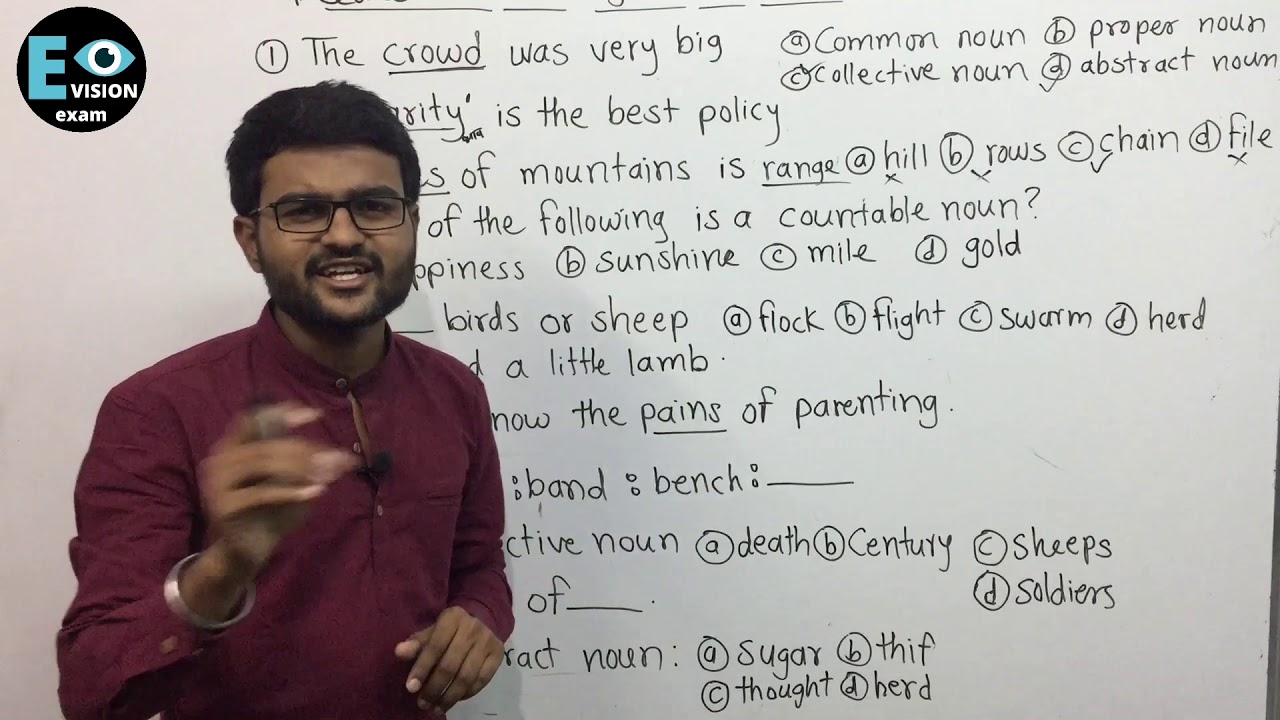 English grammar questions & answers in marathi|NOUN| नाम |mpsc english grammar question|mpscenglish