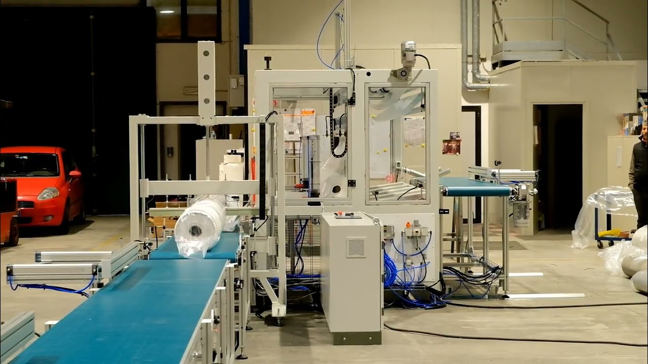 Roll packing machine - sealing bar ends closing 2