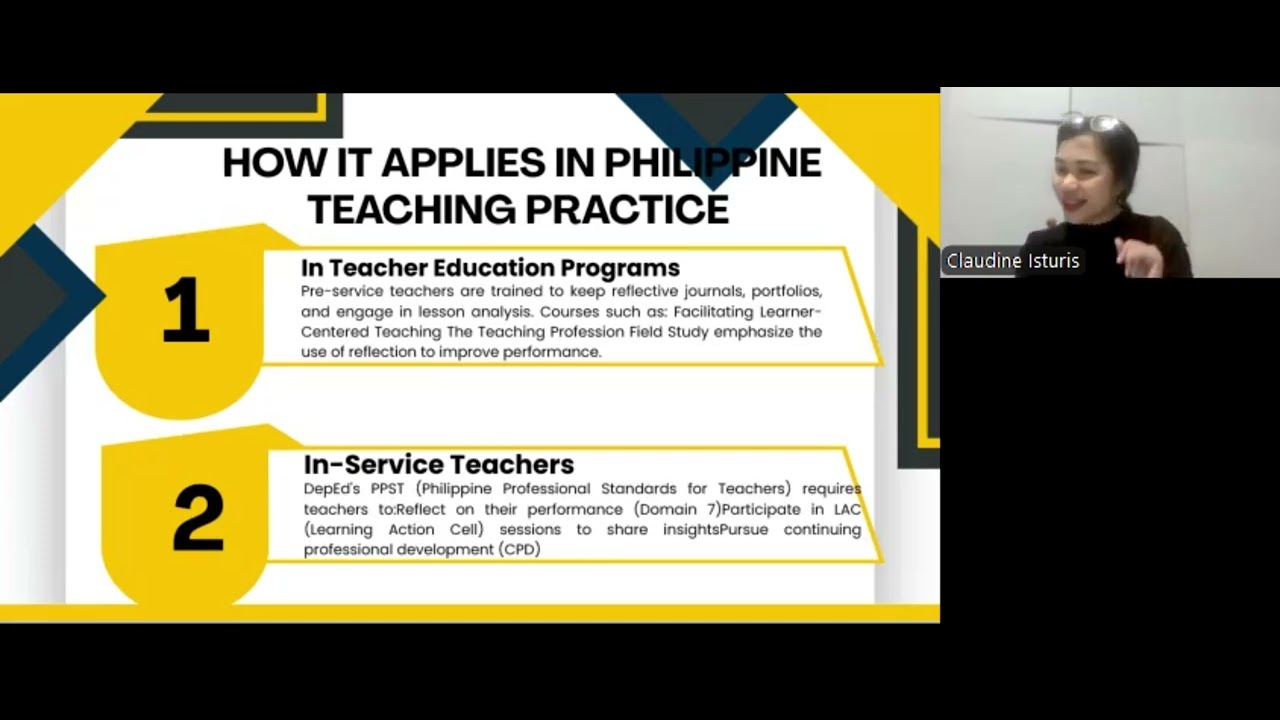 Reflexive Praxis in Practice of Teaching Profession by Claudine D. Isturis