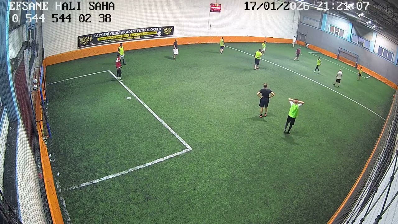 KAYSERİ EFSANE HALI SAHA 17  OCAK CUMARTESİ   21  İLK YARI