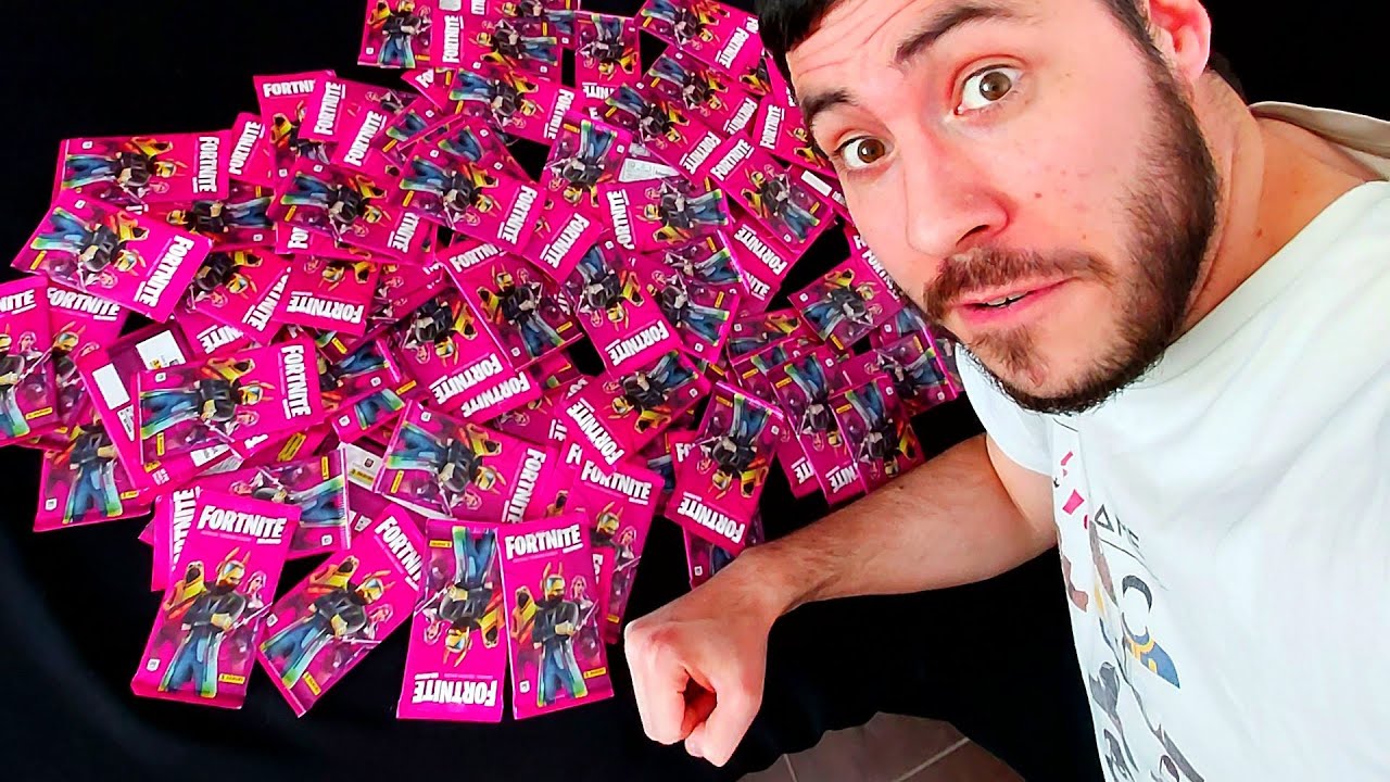Craquage du slibard, j'ouvre 100 boosters Fortnite Panini serie 2