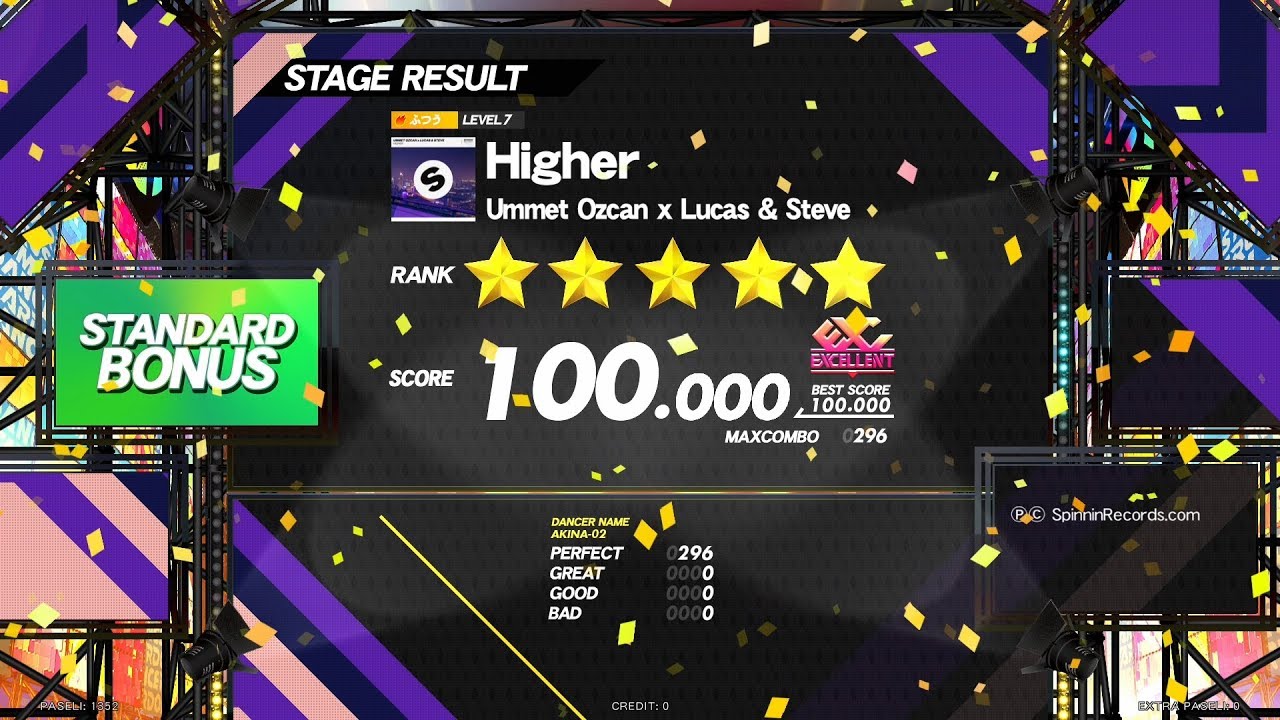【DANCERUSH STARDOM】Higher  / ふつう譜面 EXCELLENT 外部出力